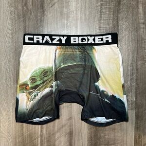 Star Wars The Mandalorian Baby Yoda Crazy Boxer Boxer Brief - Medium